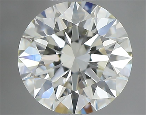 Picture of Natural Diamond 0.75 Carats, Round with Excellent Cut, I Color, VVS2 Clarity and Certified by IGI