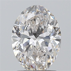 Picture of Natural Diamond 1.50 Carats, Oval with  Cut, F Color, VS2 Clarity and Certified by GIA