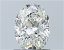 Natural Diamond 0.75 Carats, Oval with  Cut, I Color, VS2 Clarity and Certified by GIA