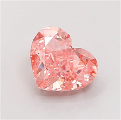 Picture of Lab Grown Diamond 1.90 Carats, Heart with  Cut, Fancy Intense Pink Color, VVS2 Clarity and Certified by IGI