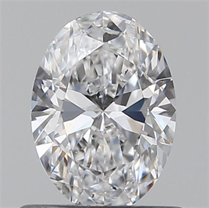 Picture of Natural Diamond 0.60 Carats, Oval with  Cut, D Color, VS2 Clarity and Certified by GIA
