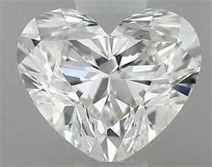 Picture of Natural Diamond 0.40 Carats, Heart with  Cut, I Color, VS2 Clarity and Certified by GIA
