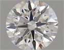 Diamante Natural 0.44 quilates, Redondo , Color H, claridad IF y certificado GIA