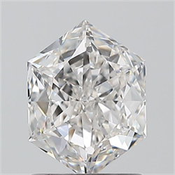 Picture of Natural Diamond 0.90 Carats, HEXAGONAL with  Cut, E Color, VS2 Clarity and Certified by GIA