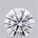 Lab Grown Diamond 1.54 Carats, Round with Ideal Cut, D Color, VS1 Clarity and Certified by IGI