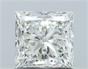 Natural Diamond 1.02 Carats, Princess with  Cut, I Color, VS1 Clarity and Certified by GIA