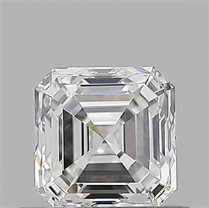Picture of Natural Diamond 0.70 Carats, Asscher with  Cut, E Color, VVS2 Clarity and Certified by GIA