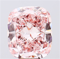 Picture of Lab Grown Diamond 10.05 Carats, Cushion with  Cut, Fancy Intense Pink Color, VS1 Clarity and Certified by IGI
