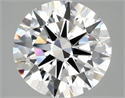 Lab Grown Diamond 2.82 Carats, Round with Excellent Cut, D Color, VS1 Clarity and Certified by IGI