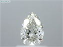 Diamante Natural 0.61 quilates, De pera , Color H, claridad IF y certificado GIA