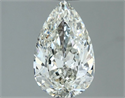 Natural Diamond 1.00 Carats, Pear with  Cut, H Color, VVS2 Clarity and Certified by IGI