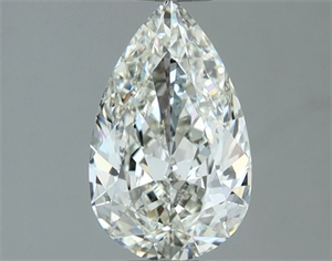 Picture of Natural Diamond 1.00 Carats, Pear with  Cut, H Color, VVS2 Clarity and Certified by IGI