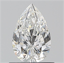 Diamante Natural 0.71 quilates, De pera , Color E, claridad VVS1 y certificado GIA