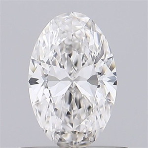 Picture of Natural Diamond 0.53 Carats, Oval with  Cut, G Color, VVS2 Clarity and Certified by GIA
