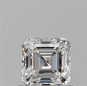 Picture of Natural Diamond 0.72 Carats, Asscher with  Cut, F Color, VVS2 Clarity and Certified by GIA