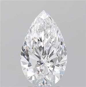 Foto Diamante Natural 3.21 quilates, De pera , Color D, claridad FL y certificado GIA de