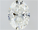Natural Diamond 0.70 Carats, Oval with  Cut, F Color, VS1 Clarity and Certified by GIA