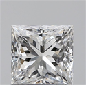Natural Diamond 0.90 Carats, Princess with  Cut, F Color, SI1 Clarity and Certified by GIA