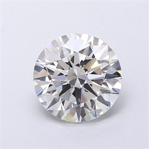 Picture of Lab Grown Diamond 1.27 Carats, Round with Ideal Cut, G Color, VVS2 Clarity and Certified by IGI