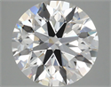 Lab Grown Diamond 4.12 Carats, Round with Ideal Cut, F Color, VVS2 Clarity and Certified by IGI