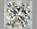 Natural Diamond 1.30 Carats, Princess with  Cut, H Color, SI2 Clarity and Certified by HRD