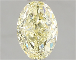 Picture of Lab Grown Diamond 1.54 Carats, Oval with  Cut, Fancy Yellow Color, VS2 Clarity and Certified by IGI