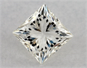 Diamante Natural 0.71 quilates, Princesa , Color L, claridad VS1 y certificado GIA