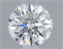 Natural Diamond 0.40 Carats, Round with Excellent Cut, D Color, SI2 Clarity and Certified by GIA