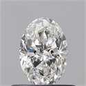 Natural Diamond 0.50 Carats, Oval with  Cut, F Color, VS1 Clarity and Certified by GIA