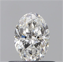 Natural Diamond 0.50 Carats, Oval with  Cut, F Color, VS1 Clarity and Certified by GIA