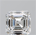 Natural Diamond 0.91 Carats, Asscher with  Cut, F Color, VS1 Clarity and Certified by GIA