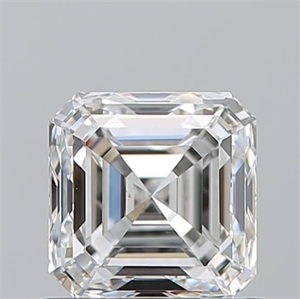 Picture of Natural Diamond 0.91 Carats, Asscher with  Cut, F Color, VS1 Clarity and Certified by GIA