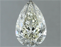 Natural Diamond 1.40 Carats, Pear with  Cut, K Color, SI2 Clarity and Certified by IGI