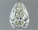 Natural Diamond 1.40 Carats, Pear with  Cut, K Color, SI2 Clarity and Certified by IGI