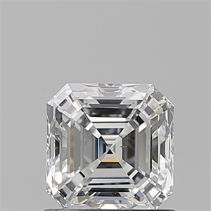 Picture of Natural Diamond 1.01 Carats, Asscher with  Cut, E Color, SI1 Clarity and Certified by GIA
