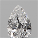 Natural Diamond 0.12 Carats, Pear with  Cut, E Color, VVS1 Clarity and Certified by IGI