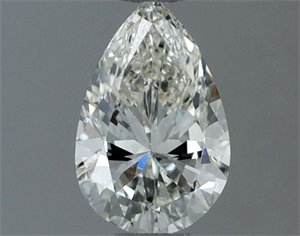 Picture of Natural Diamond 0.50 Carats, Pear with  Cut, I Color, IF Clarity and Certified by IGI