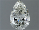 Natural Diamond 0.50 Carats, Pear with  Cut, I Color, IF Clarity and Certified by IGI