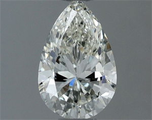 Picture of Natural Diamond 0.50 Carats, Pear with  Cut, I Color, IF Clarity and Certified by IGI