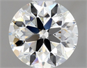 Natural Diamond 0.85 Carats, Round with Excellent Cut, J Color, VVS1 Clarity and Certified by GIA