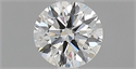 Natural Diamond 0.42 Carats, Round with Excellent Cut, G Color, IF Clarity and Certified by GIA