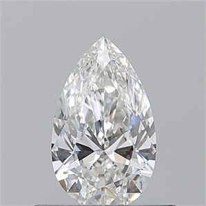 Picture of Natural Diamond 0.50 Carats, Pear with  Cut, G Color, IF Clarity and Certified by GIA
