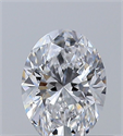 Natural Diamond 0.40 Carats, Oval with  Cut, D Color, VS2 Clarity and Certified by GIA