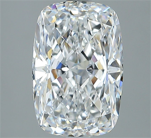 Foto Diamante Natural 3.04 quilates, Del cojín , Color D, claridad VVS1 y certificado GIA de