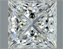 Natural Diamond 3.02 Carats, Princess with  Cut, H Color, SI1 Clarity and Certified by GIA