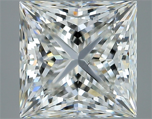 Picture of Natural Diamond 3.02 Carats, Princess with  Cut, H Color, SI1 Clarity and Certified by GIA
