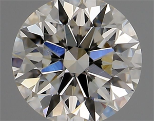 Picture of Natural Diamond 0.42 Carats, Round with Excellent Cut, H Color, VVS2 Clarity and Certified by GIA