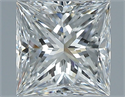 Diamante Natural 0.90 quilates, Princesa , Color F, claridad VVS2 y certificado GIA