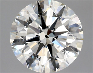 Picture of Natural Diamond 1.50 Carats, Round with Excellent Cut, K Color, SI2 Clarity and Certified by GIA