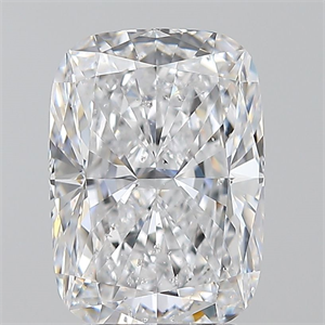 Picture of Natural Diamond 3.01 Carats, Cushion with  Cut, D Color, SI2 Clarity and Certified by GIA